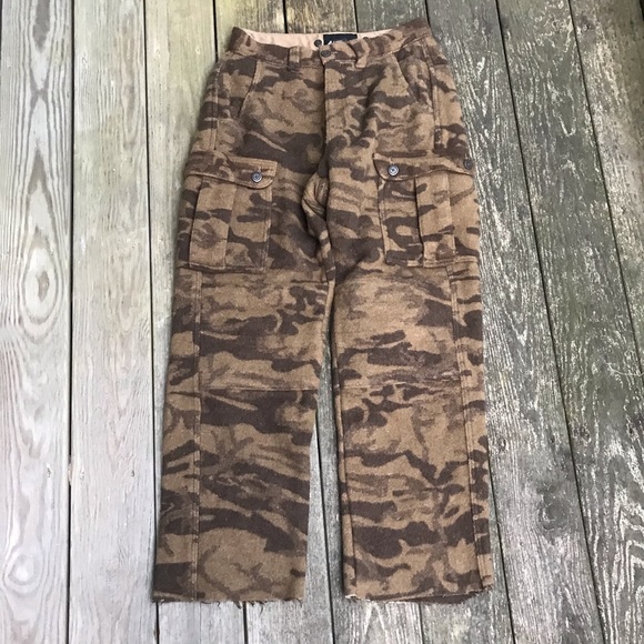 wool camouflage pants